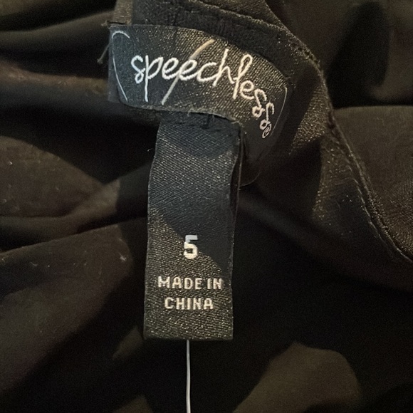 NWT Asymmetric black mini dress - Picture 7 of 7